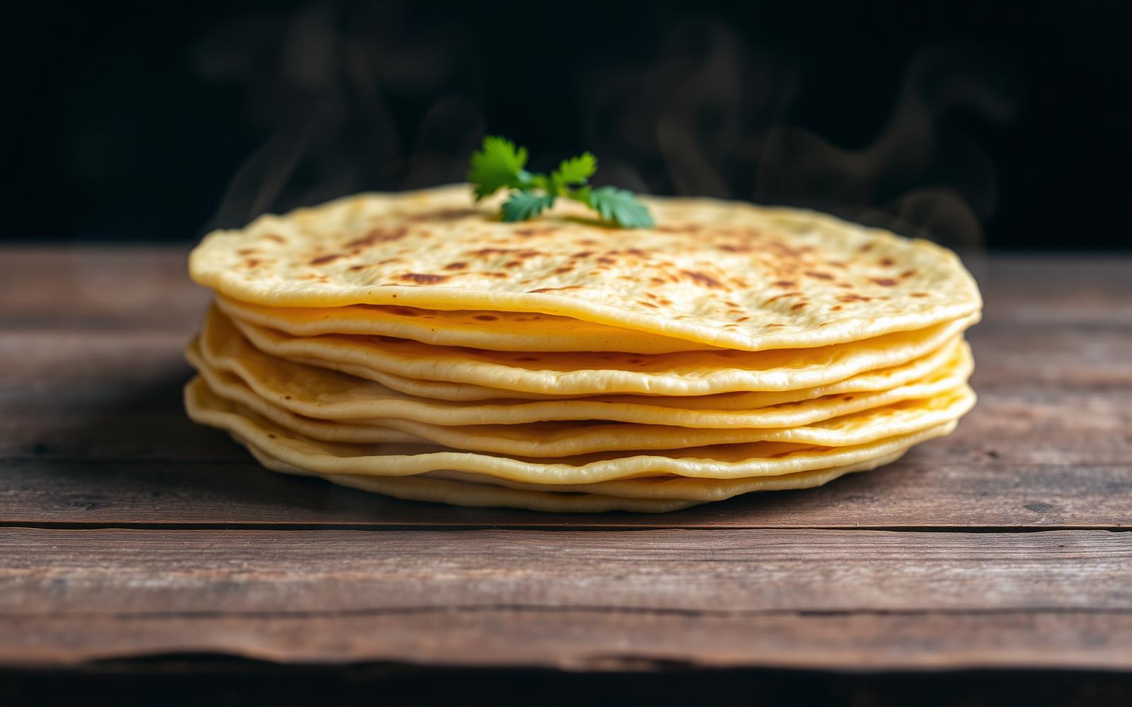 Tortillas mexicanas recién hechas